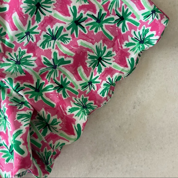 Crown & Ivy Palm Tree Shorts Scallop Hem 8 NWT - Picture 3 of 5